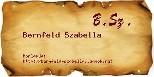 Bernfeld Szabella névjegykártya